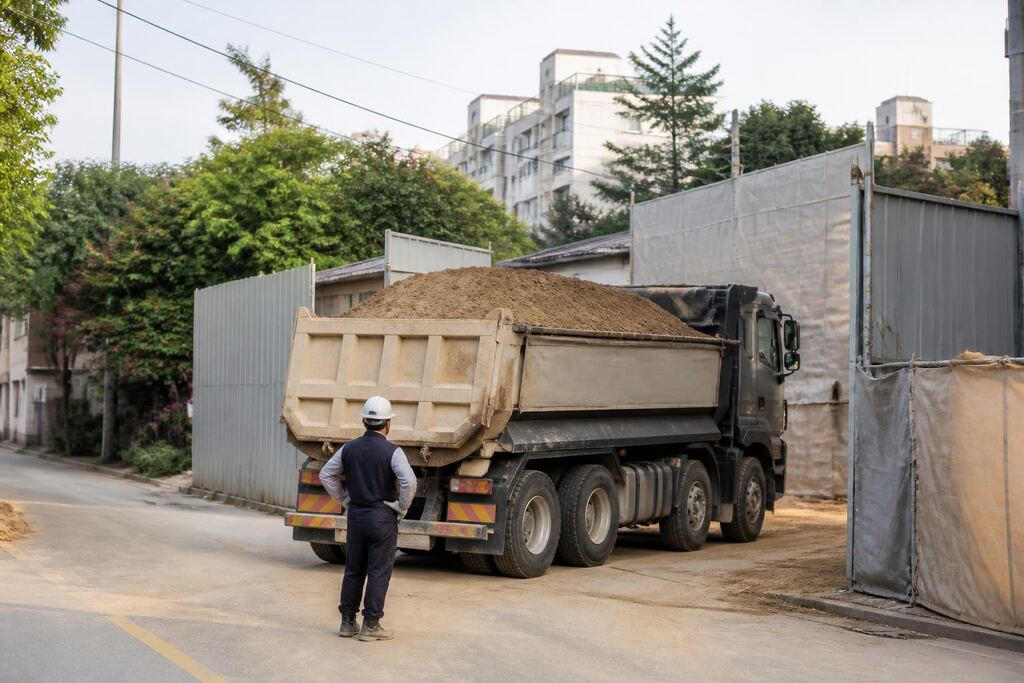 서울 관악구 덤프트럭 이미지