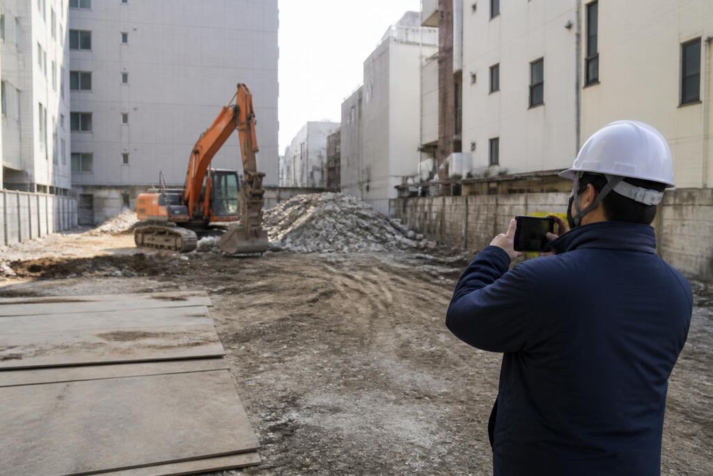 서울 중구 굴착기 작업 범위와 현장 조건 이미지