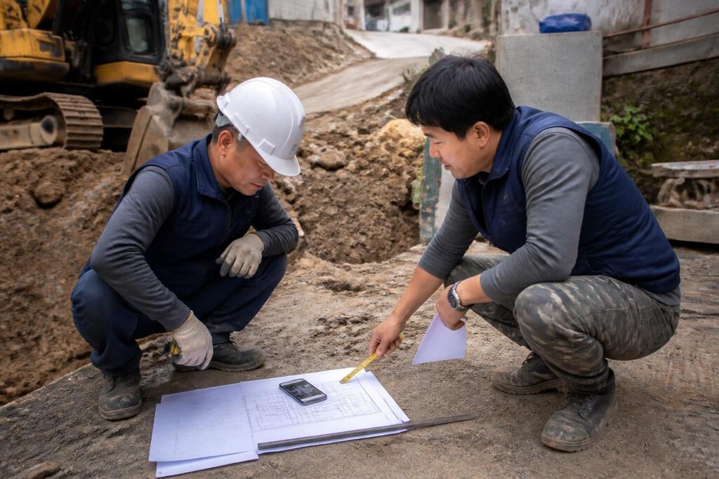서울 관악구 굴착기 작업 범위와 현장 조건 이미지