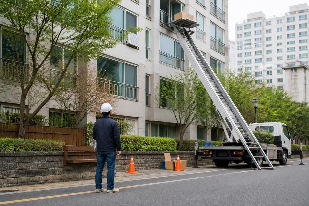 서울 서대문구 사다리차 작업 범위와 현장 조건 이미지