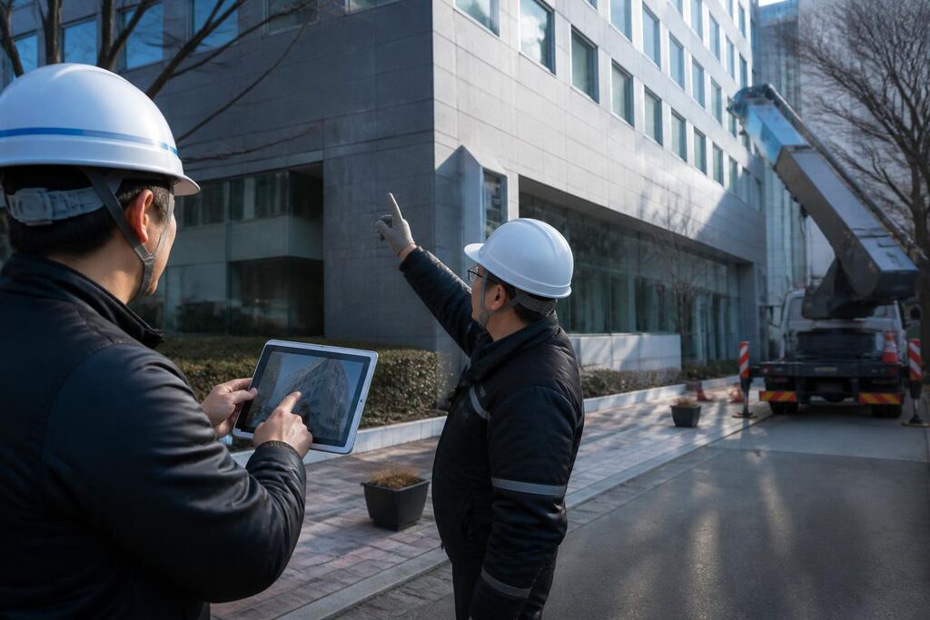 서울 성동구 스카이차 작업 범위와 현장 조건 이미지