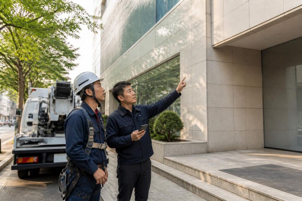 서울 서대문구 스카이차 작업 범위와 현장 조건 이미지