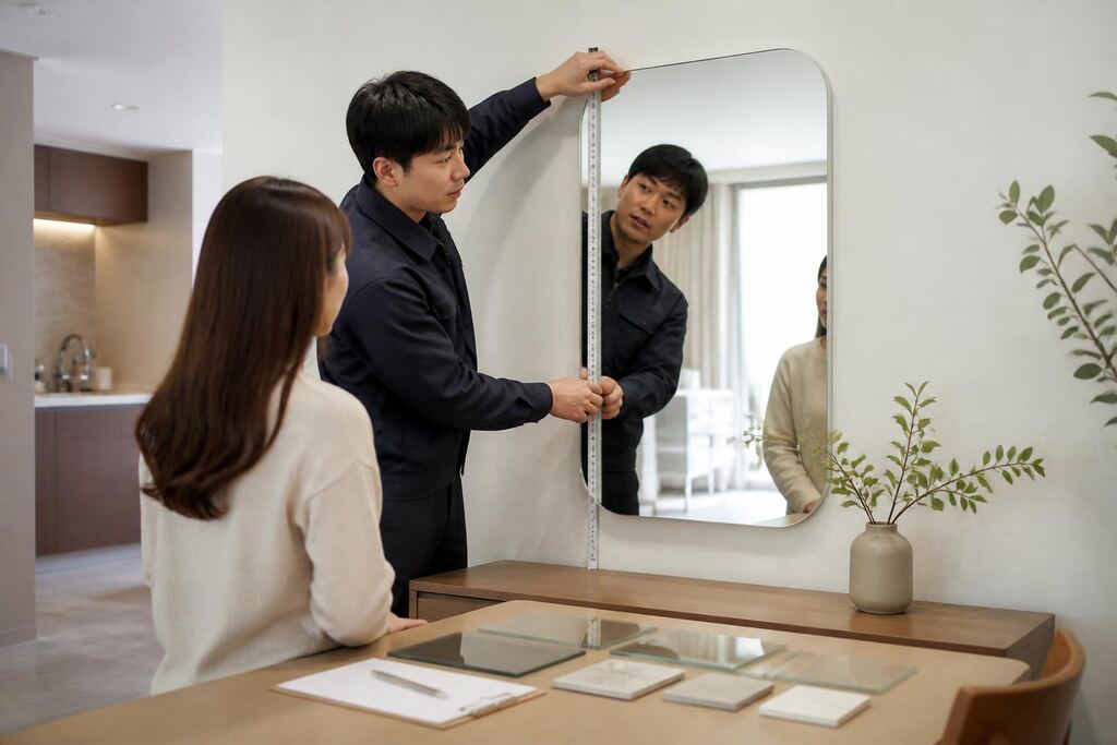 서울 도봉구 유리·거울 시공 이미지