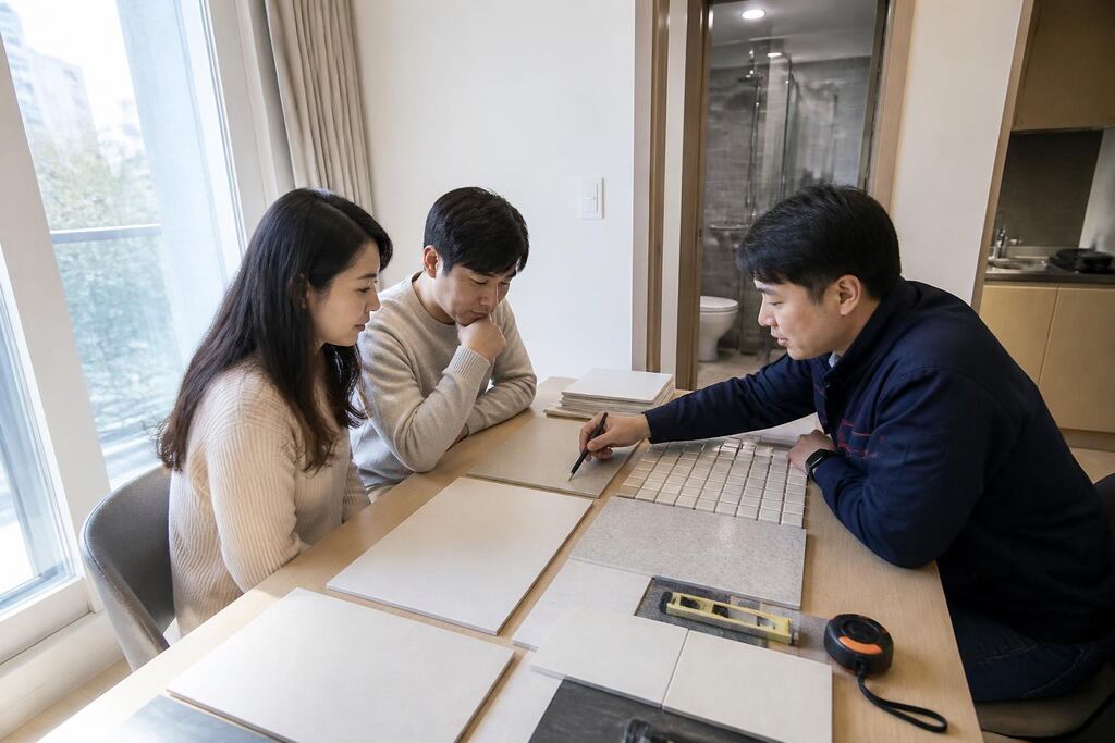 서울 송파구 줄눈 작업 범위와 현장 조건 이미지