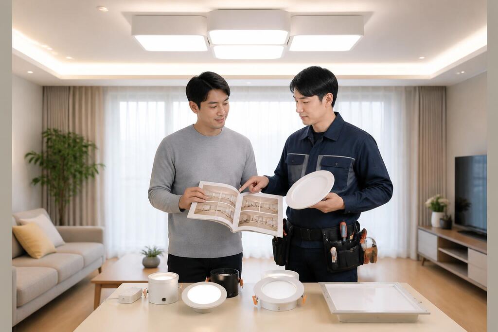 서울 노원구 조명 설치 이미지
