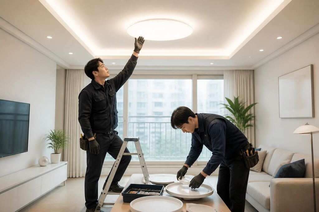 서울 구로구 조명 설치 이미지