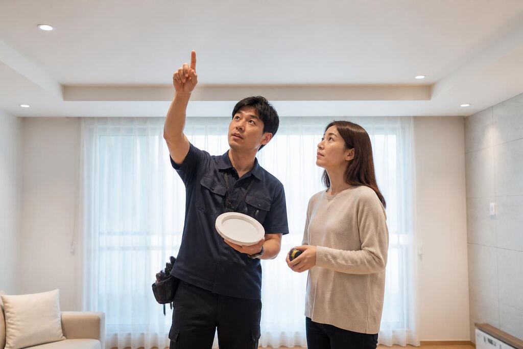 서울 금천구 조명 설치 이미지