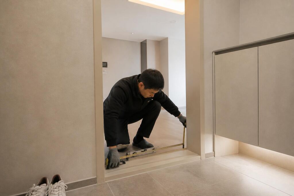 서울 양천구 중문 시공 작업 범위와 현장 조건 이미지