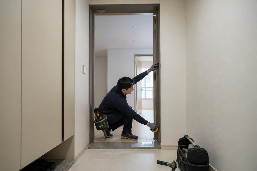 서울 강남구 중문 시공 작업 범위와 현장 조건 이미지