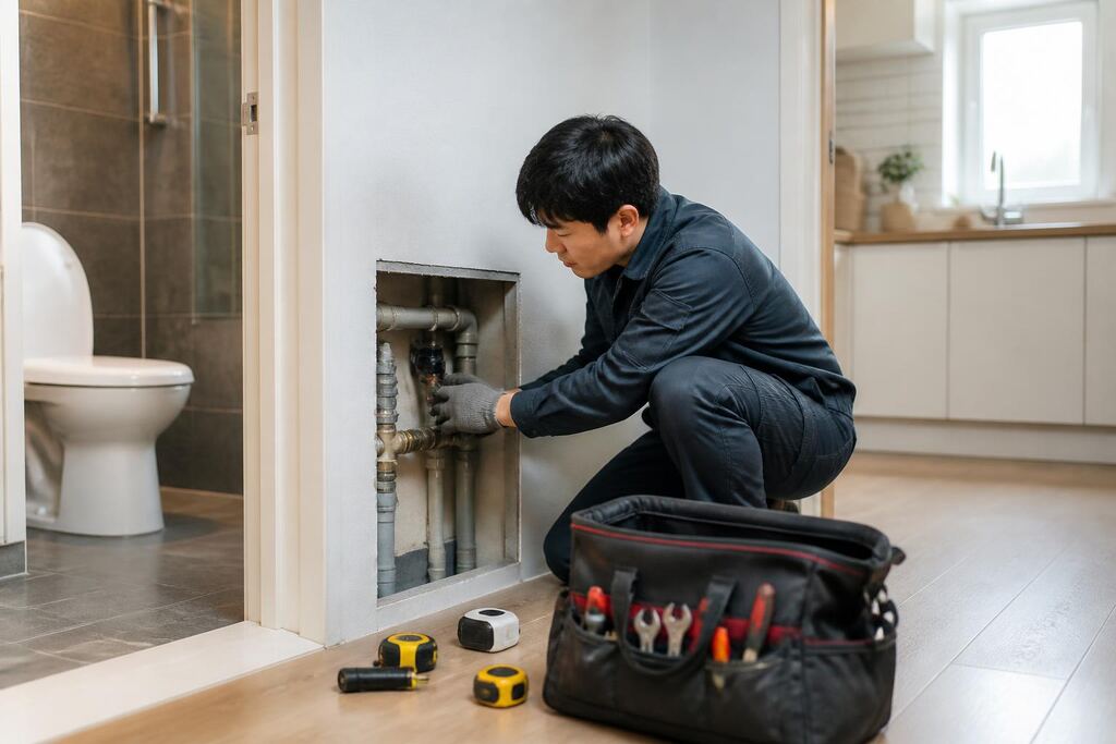 서울 성북구 수도·배관 설비 이미지