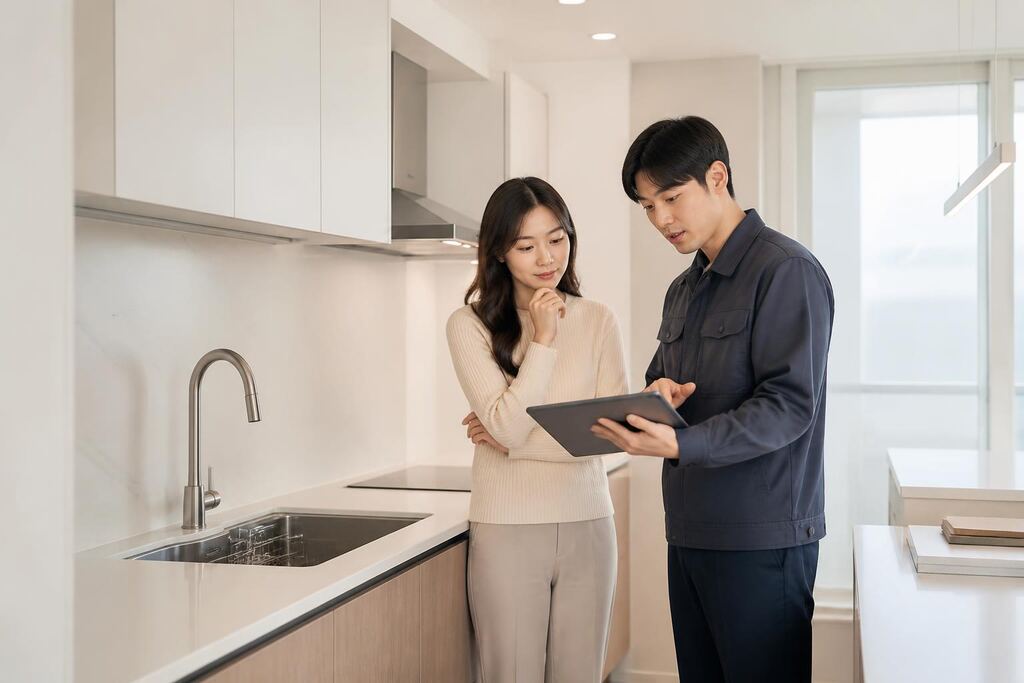 서울 중랑구 싱크대 시공 이미지