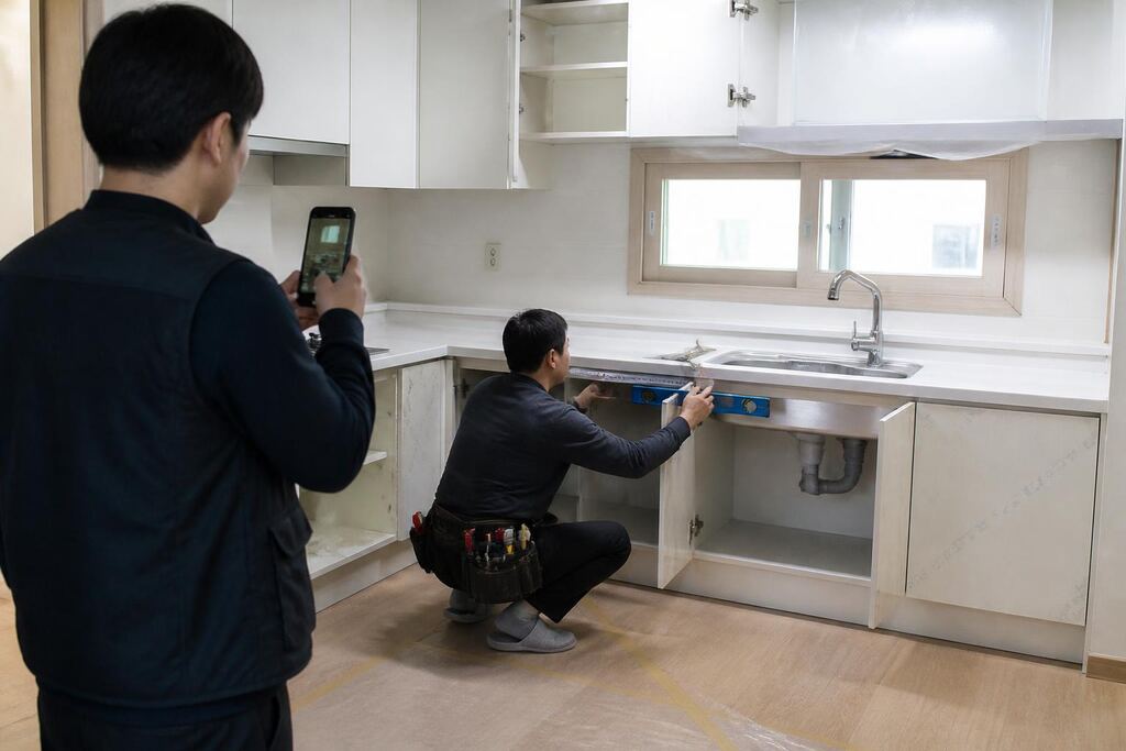 서울 강서구 싱크대 시공 작업 범위와 현장 조건 이미지