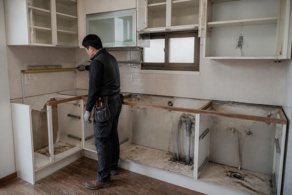 서울 구로구 싱크대 시공 작업 범위와 현장 조건 이미지