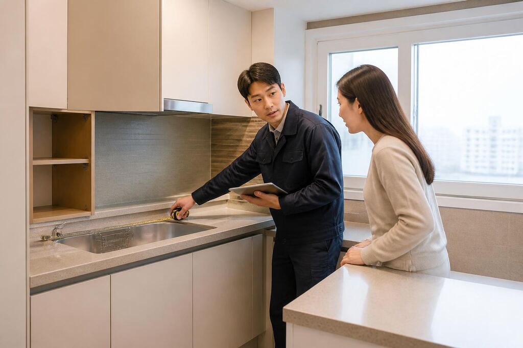 서울 강남구 싱크대 시공 이미지