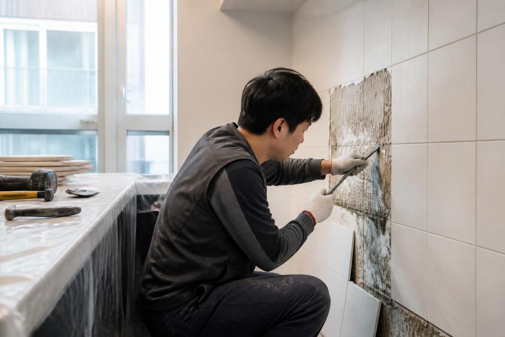 서울 노원구 타일 작업 범위와 현장 조건 이미지