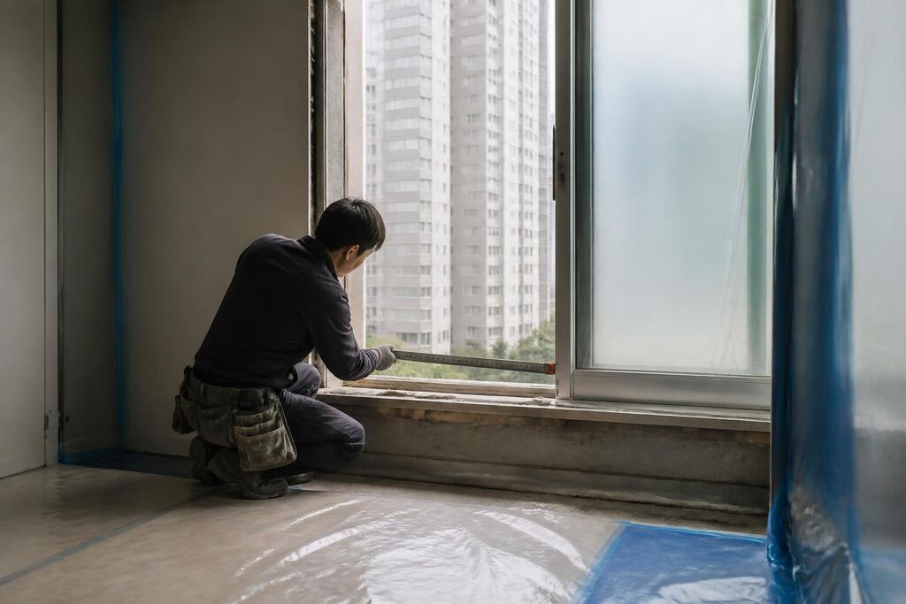 서울 성북구 샷시·창호 시공 작업 범위와 현장 조건 이미지