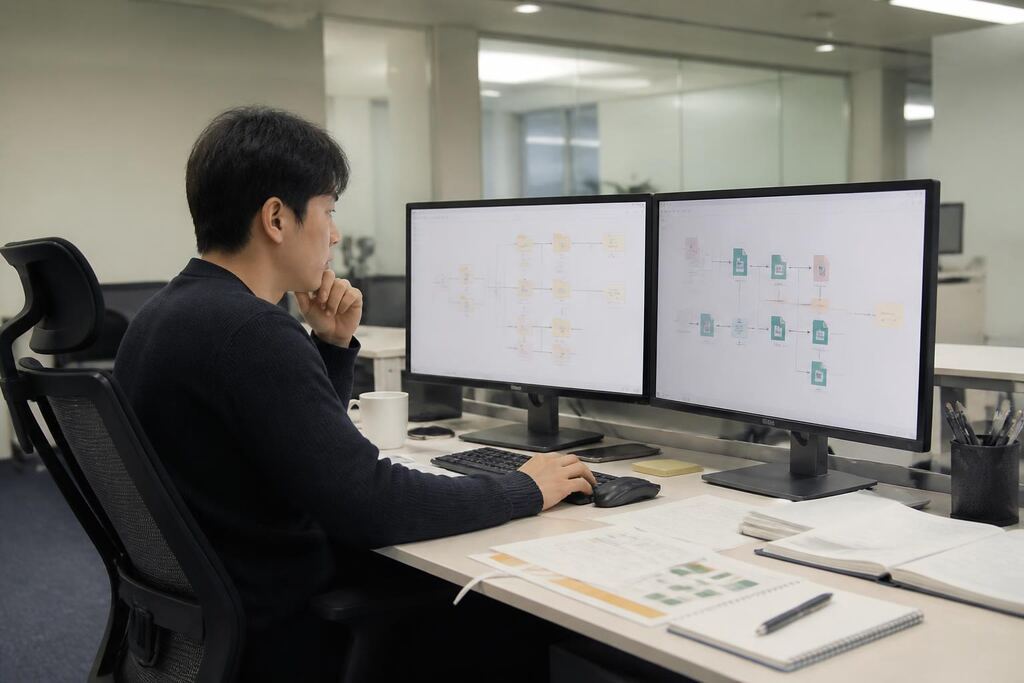 서울 성북구 업무 자동화 개발 작업 범위와 현장 조건 이미지