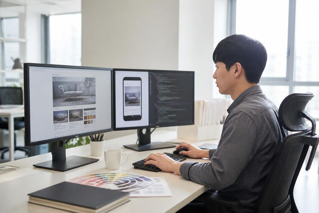 서울 광진구 웹 퍼블리싱 작업 범위와 현장 조건 이미지