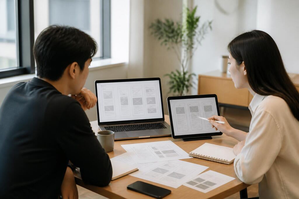 서울 중랑구 UI·UX 디자인 이미지