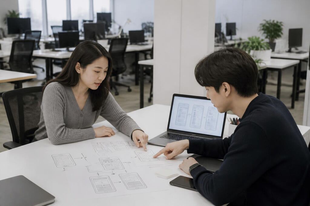 서울 성북구 UI·UX 디자인 작업 범위와 현장 조건 이미지