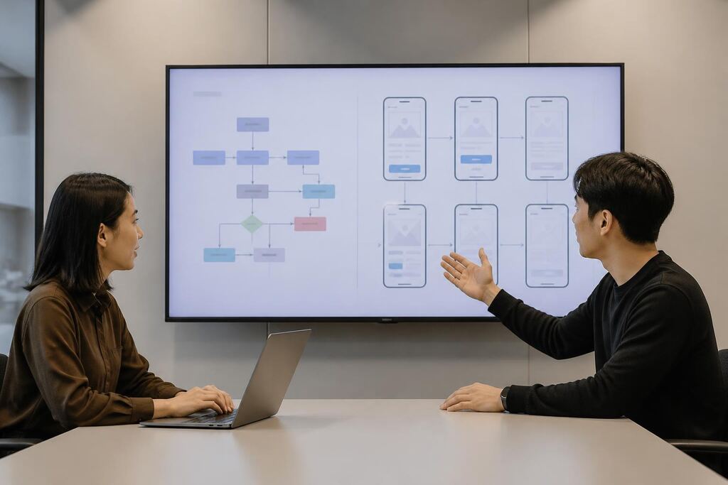 서울 금천구 UI·UX 디자인 작업 범위와 현장 조건 이미지
