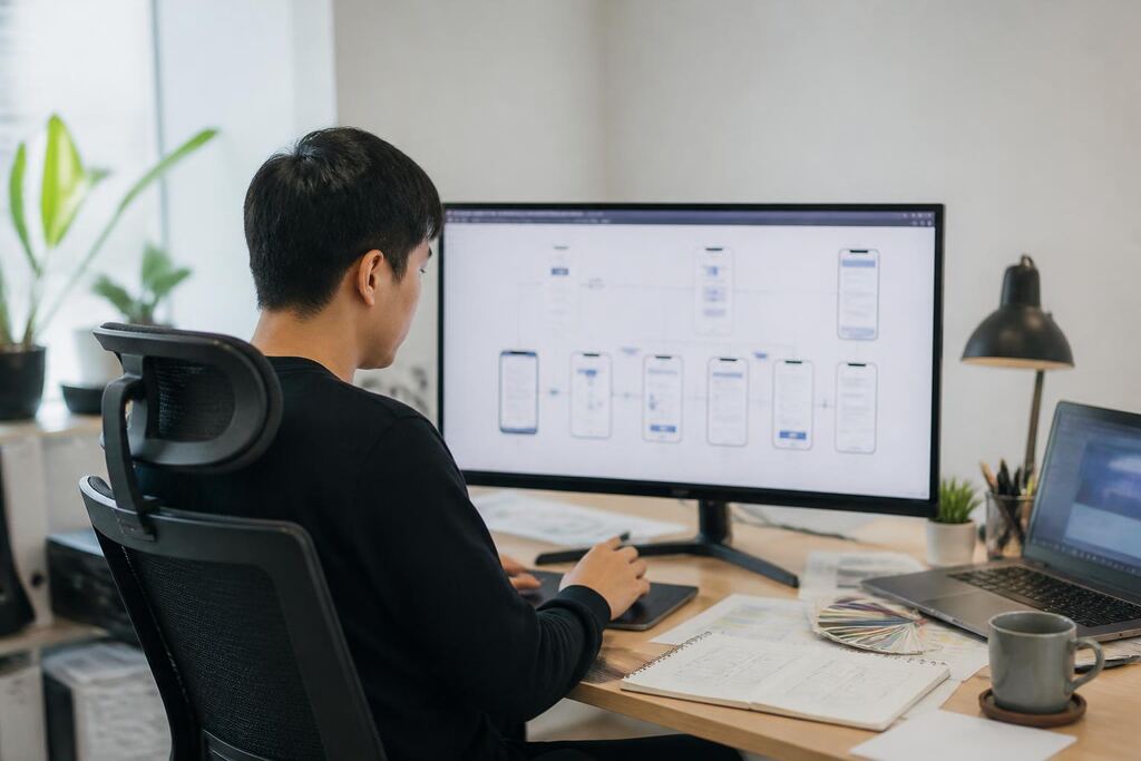 서울 영등포구 UI·UX 디자인 작업 범위와 현장 조건 이미지