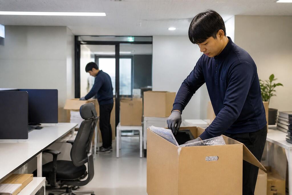 서울 광진구 사무실·사업장 이사 작업 범위와 현장 조건 이미지