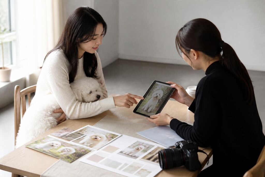 서울 서초구 반려동물 촬영 작업 범위와 현장 조건 이미지