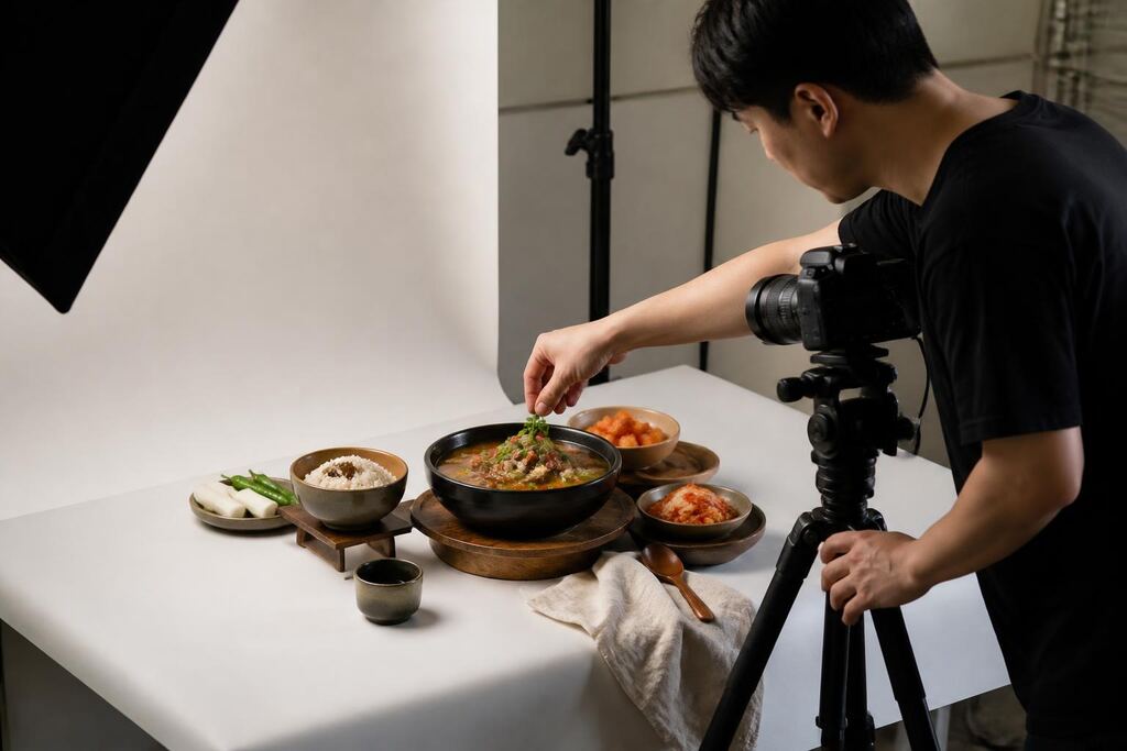 서울 마포구 음식·메뉴 촬영 작업 범위와 현장 조건 이미지