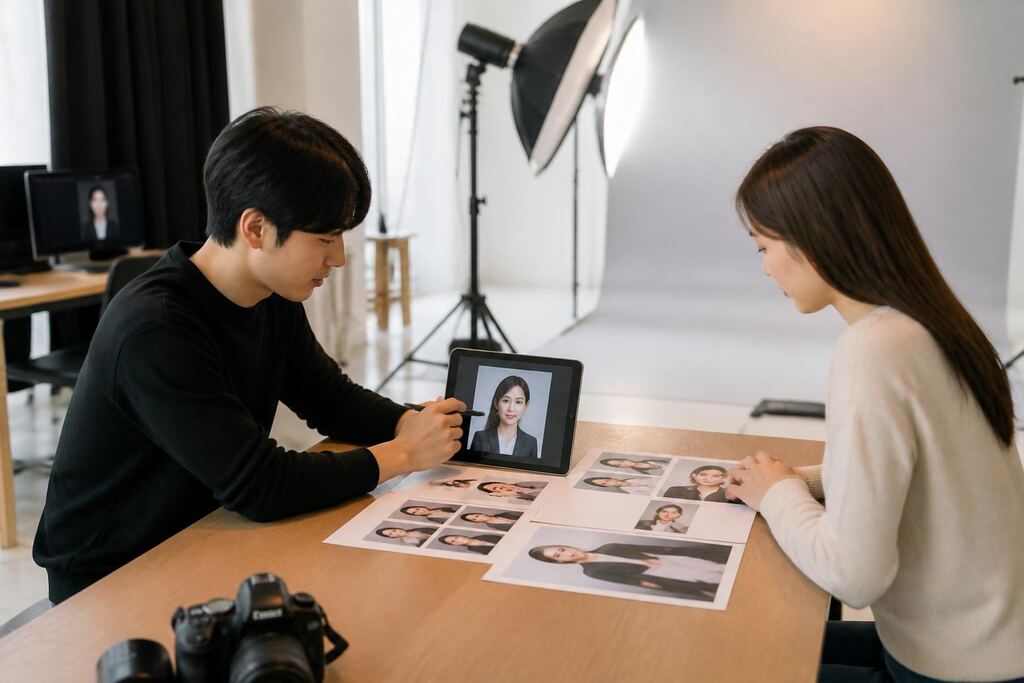 서울 성북구 증명·취업 사진 작업 범위와 현장 조건 이미지