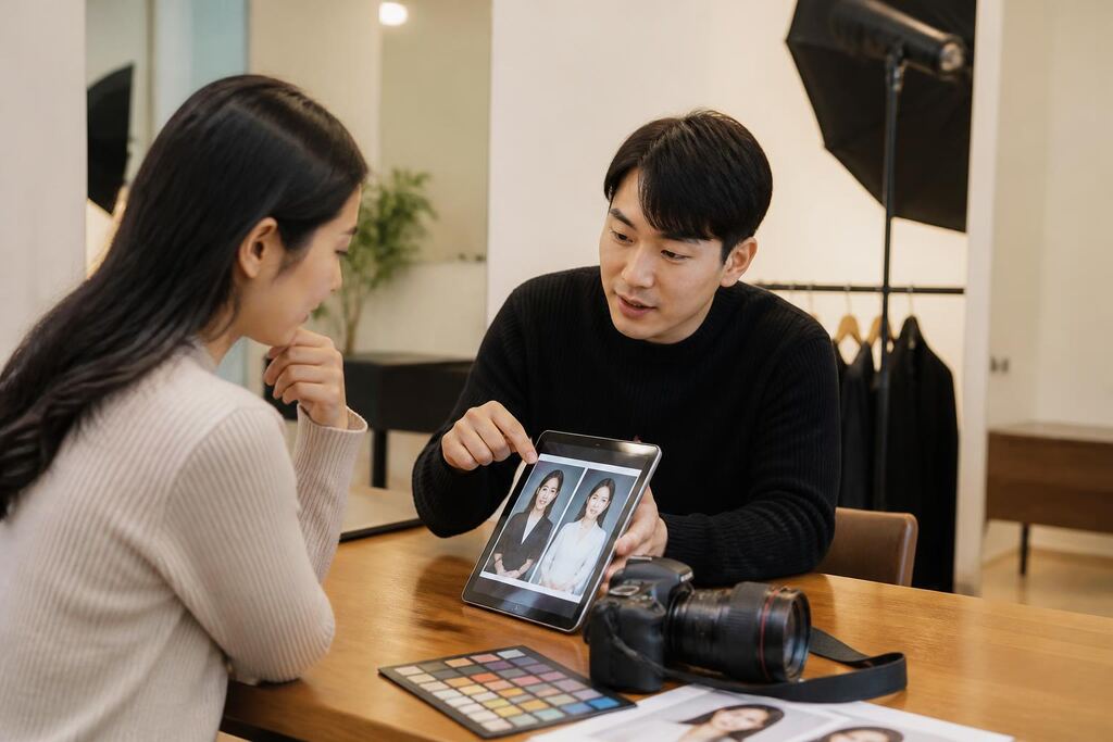 서울 송파구 증명·취업 사진 작업 범위와 현장 조건 이미지