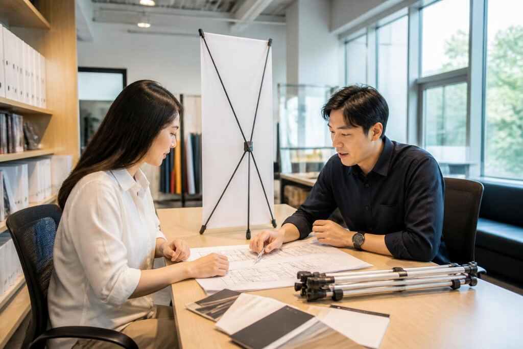 서울 중구 X배너·배너거치대 제작 이미지