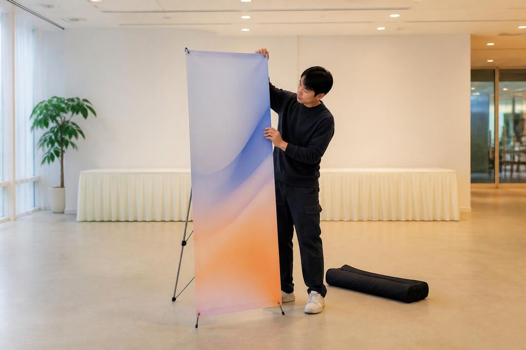 서울 서대문구 X배너·배너거치대 제작 이미지