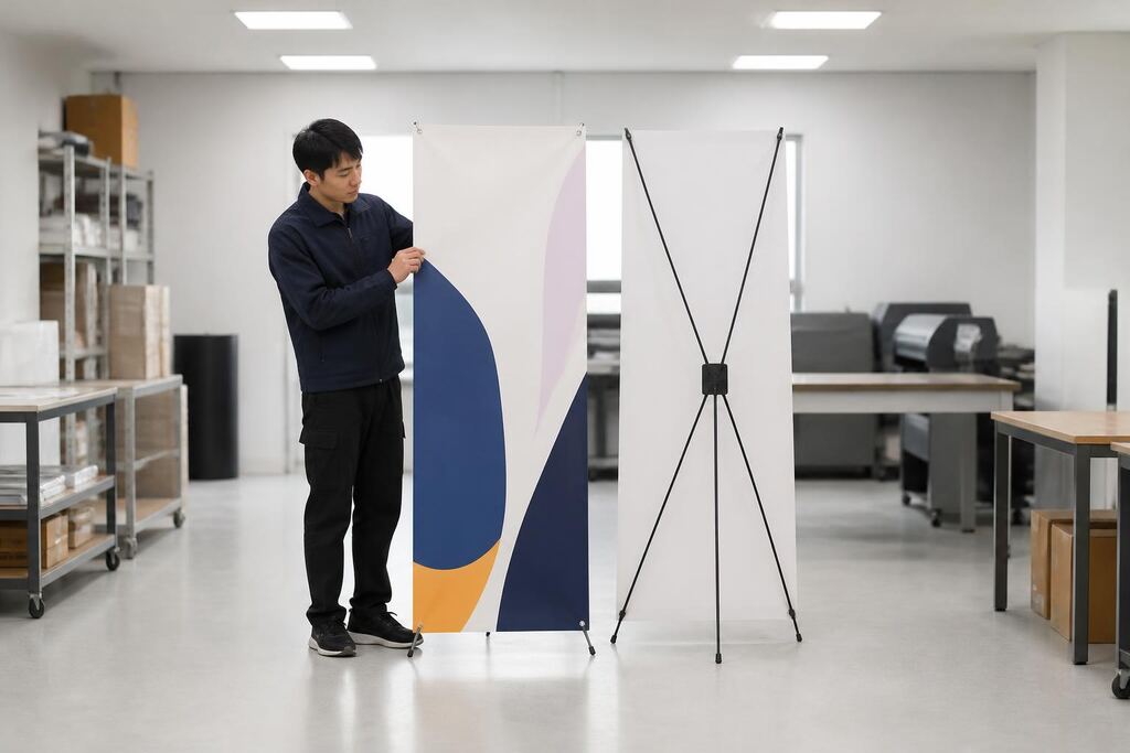 서울 송파구 X배너·배너거치대 제작 이미지