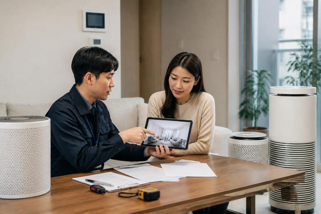 서울 도봉구 공기청정기 렌탈 작업 범위와 현장 조건 이미지