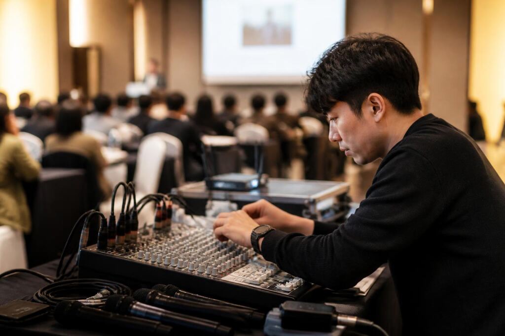 서울 관악구 음향·영상장비 렌탈 작업 범위와 현장 조건 이미지