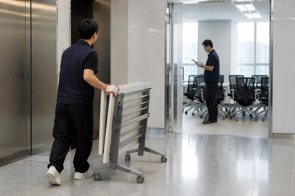 서울 영등포구 책상·의자 렌탈 작업 범위와 현장 조건 이미지