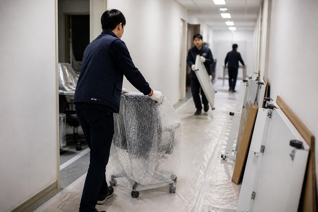 서울 서초구 책상·의자 렌탈 작업 범위와 현장 조건 이미지