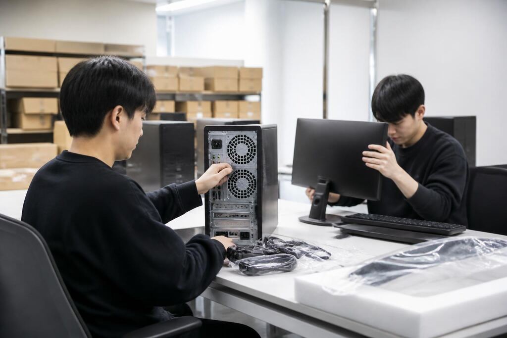 서울 용산구 데스크톱 렌탈 작업 범위와 현장 조건 이미지