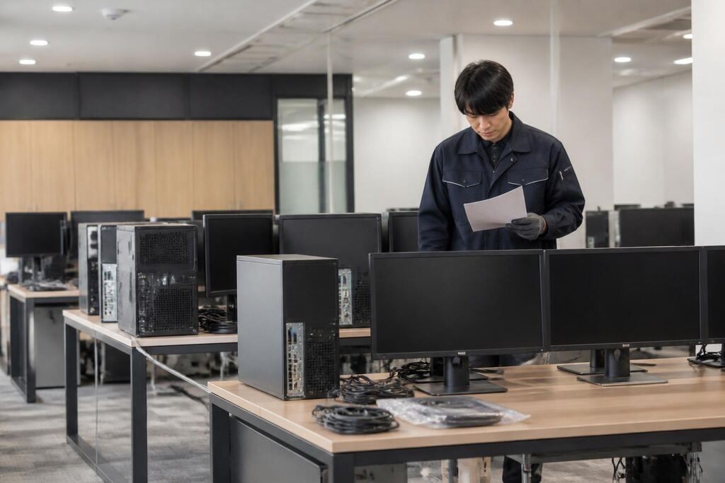 서울 동대문구 데스크톱 렌탈 작업 범위와 현장 조건 이미지