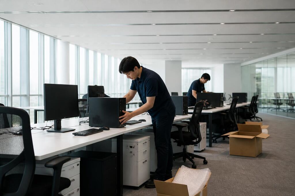 서울 금천구 데스크톱 렌탈 작업 범위와 현장 조건 이미지