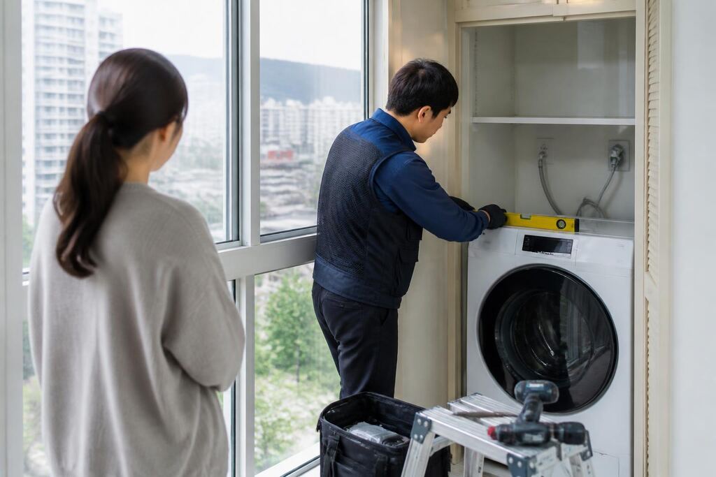 서울 강남구 건조기 렌탈 작업 범위와 현장 조건 이미지