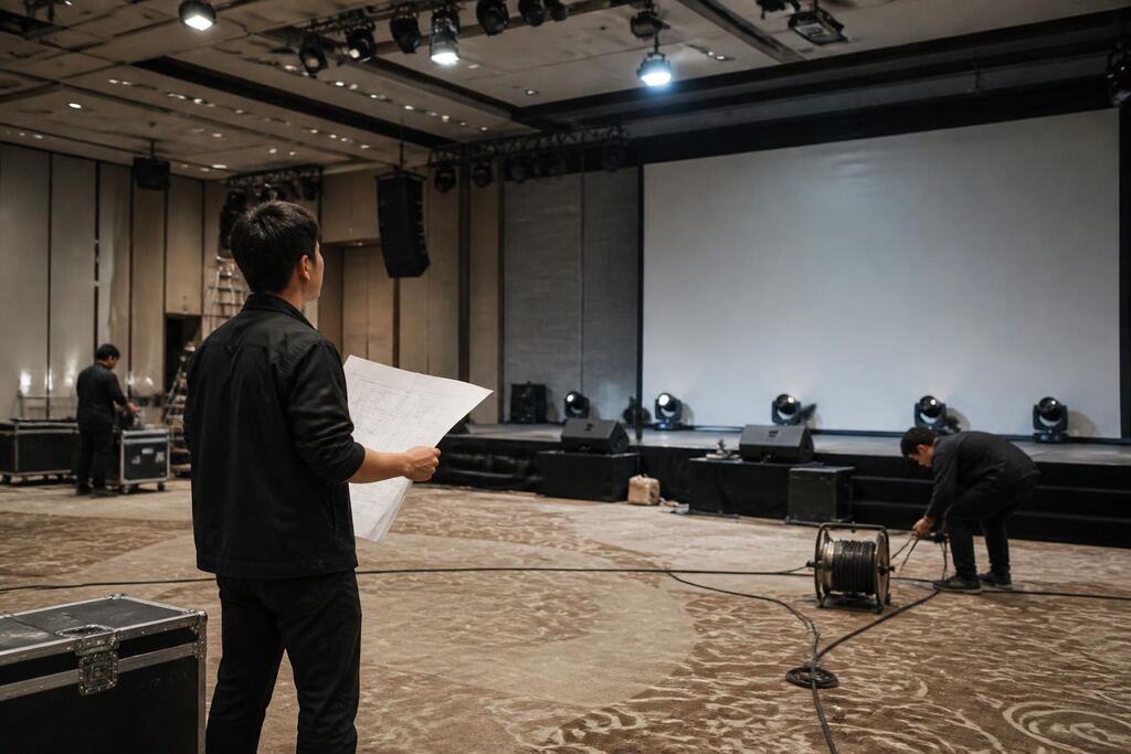 서울 동대문구 행사장비 렌탈 작업 범위와 현장 조건 이미지