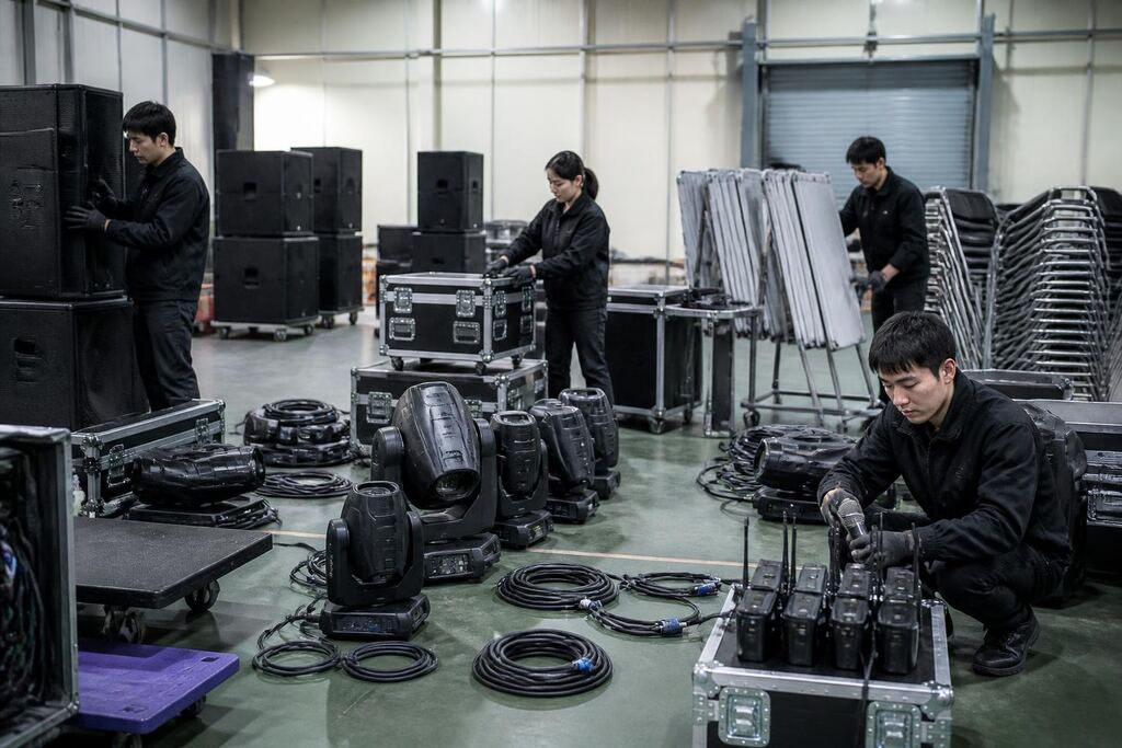 서울 강서구 행사장비 렌탈 작업 범위와 현장 조건 이미지