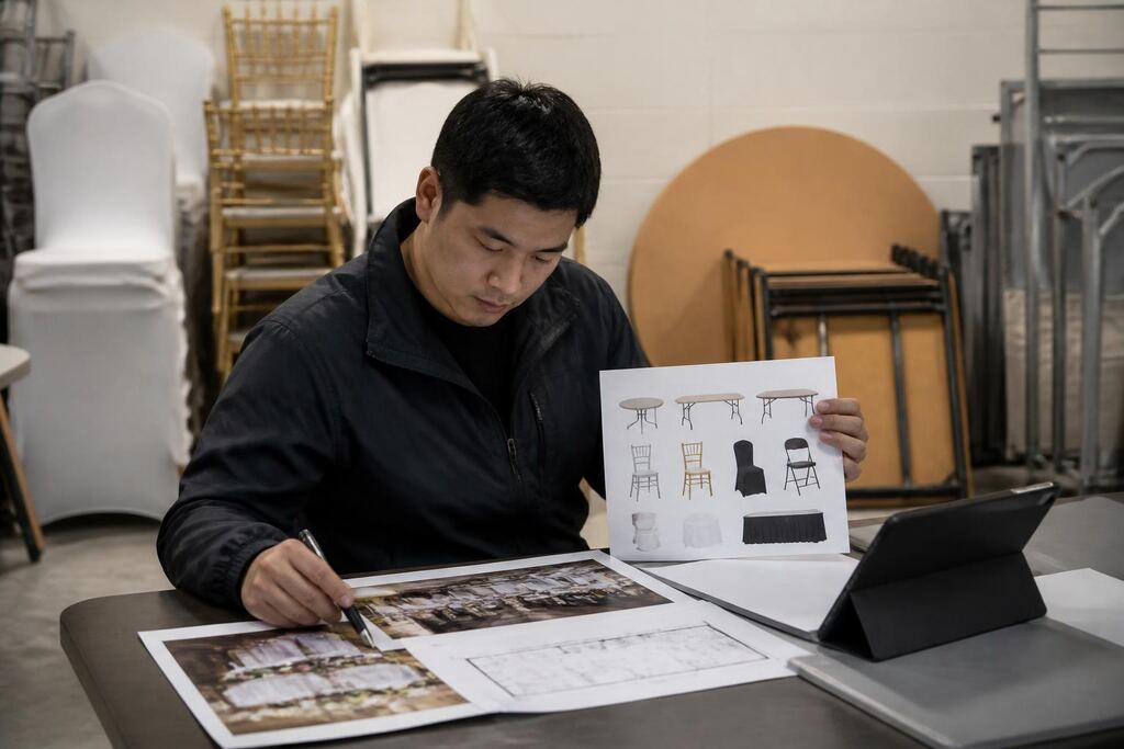 서울 구로구 테이블·의자 렌탈 비용과 업체 비교 정보 이미지