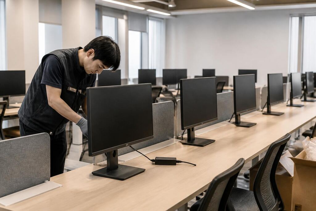 서울 강서구 모니터 렌탈 작업 범위와 현장 조건 이미지