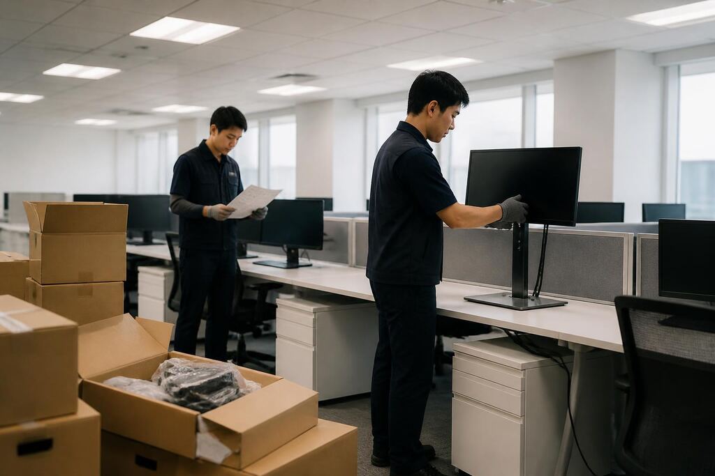 서울 관악구 모니터 렌탈 작업 범위와 현장 조건 이미지