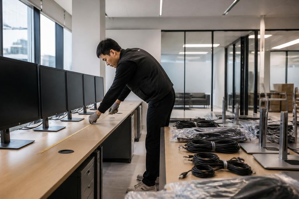 서울 서초구 모니터 렌탈 작업 범위와 현장 조건 이미지