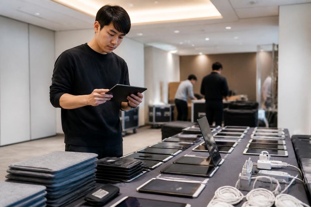 서울 용산구 태블릿 렌탈 작업 범위와 현장 조건 이미지