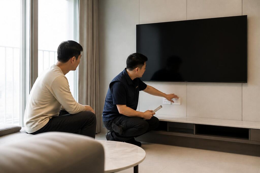 서울 강서구 TV 렌탈 작업 범위와 현장 조건 이미지